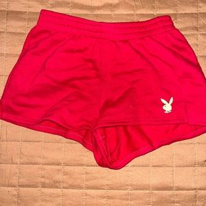 red playboy shorts from pacsun